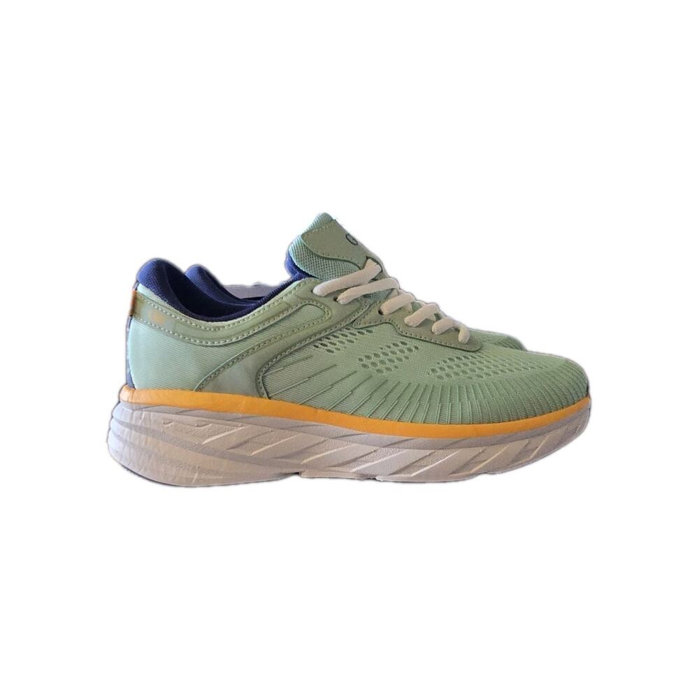 G WEST WOMENS MESH FLEXIBLE RUNNING SHOES SZ 7.5 GREEN/BLUE
